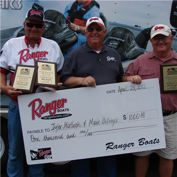 1st Place Stockton Lake Tyler Matlock Mark Billings